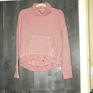 Sweaty Betty Knitted Cowl Neck Long Sleeved Crop Top